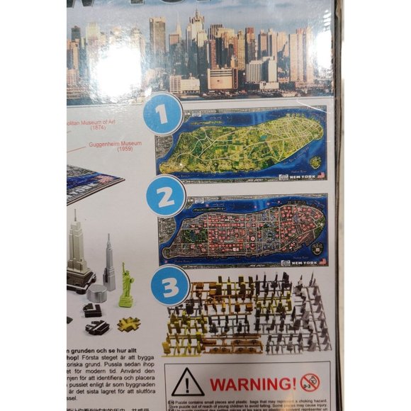 4D Puzzle New York City NYC Skyline Cityscape History Over Time 900 Pcs NEW - Picture 11 of 12